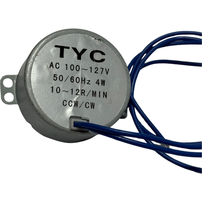 Motor Síncrono AC 110V TYJ50 - Rotación Constante de Baja Velocidad para Microondas y Proyectos
