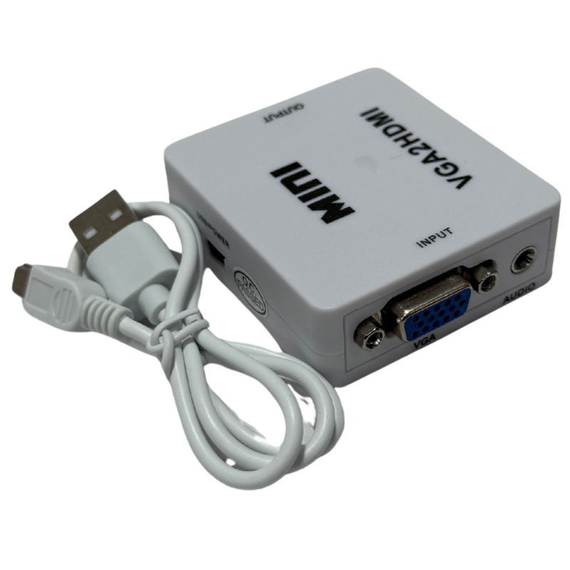 Convertidor VGA a HDMI – Conecta tu PC o Laptop Antigua a tu TV para Ver el Mundial