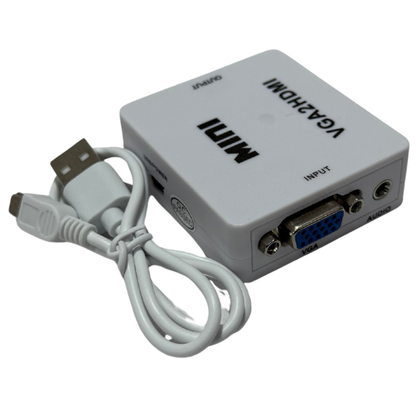 Convertidor VGA a HDMI – Conecta tu PC o Laptop Antigua a tu TV para Ver el Mundial