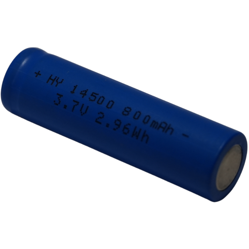 Batería Recargable de Litio 14500 3.7V 800mAh - Celda Li-ion Tamaño AA de 2.96Wh