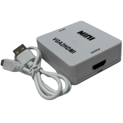 Convertidor VGA a HDMI – Conecta tu PC o Laptop Antigua a tu TV para Ver el Mundial