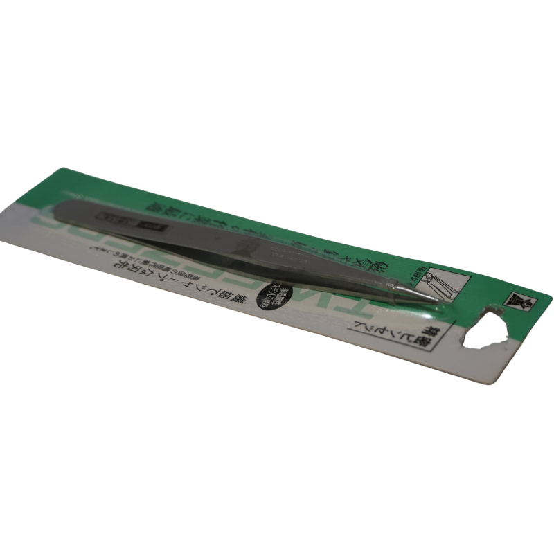 Pinza de Precisión Recta Antimagnética - Pinzas de Acero Inoxidable Punta Extrafina para Componentes SMD, Electrónica y Relojería