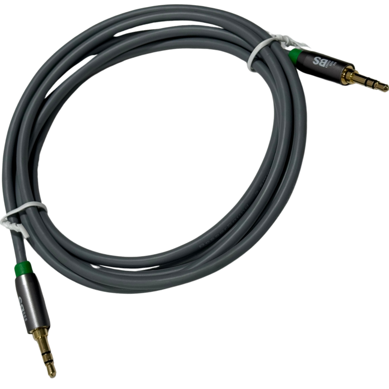 Cable Auxiliar 3.5mm Besser Sound 1.8m OFC - Plug Macho a Macho Estéreo Profesional