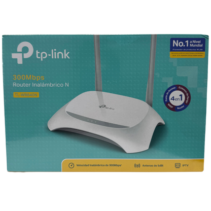 Router Inalámbrico TP-Link TL-WR840N 300Mbps con 2 Antenas