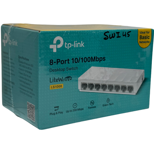 Switch TP-Link LiteWave LS1008 8 Puertos 10/100Mbps Plug & Play