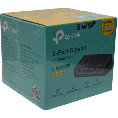 Switch TP-Link LiteWave LS1005G 5 Puertos Gigabit 10/100/1000Mbps