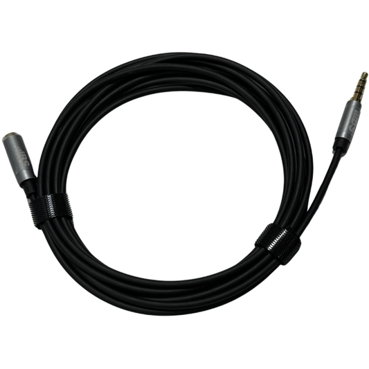 Extensión de Audio TRRS 3.5mm Besser Sound 3 Metros - Plug Macho a Jack Hembra con Micrófono