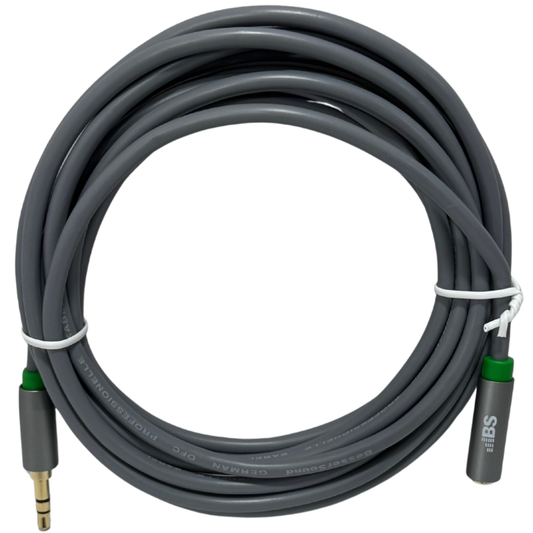 Extensión de Cable Auxiliar 3.5mm BS 3 Metros - Plug Macho a Jack Hembra Estéreo