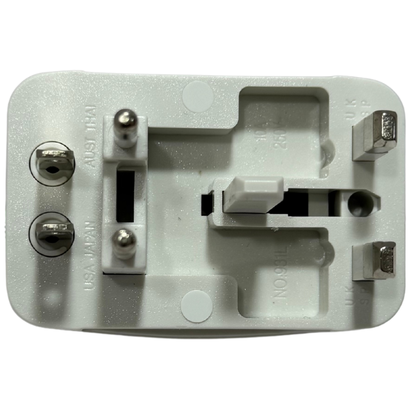 Adaptador Universal de Enchufe EVL EV-T01 – Conecta Equipos Internacionales a Tomas 110V