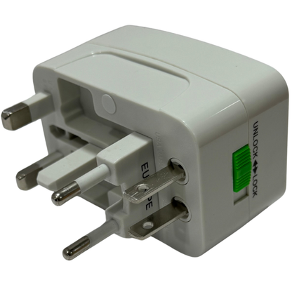 Adaptador Universal de Enchufe EVL EV-T01 – Conecta Equipos Internacionales a Tomas 110V