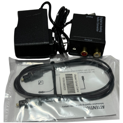 Convertidor de Audio Óptico a RCA – Conecta tu TV al Equipo de Sonido para Ver el Mundial
