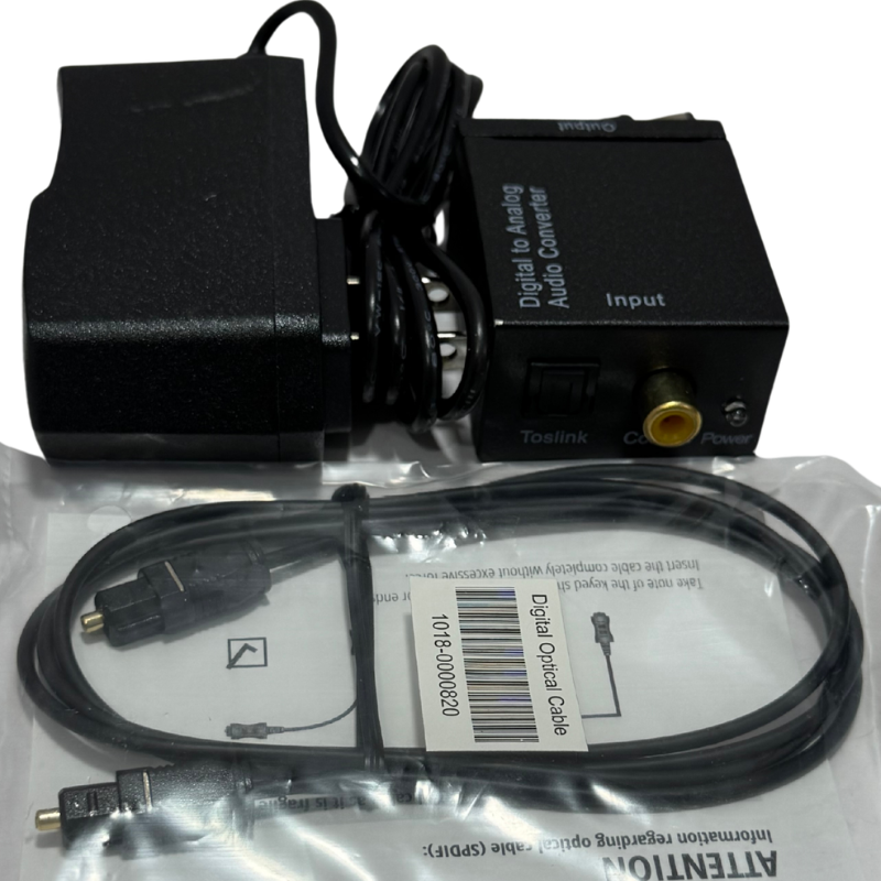 Convertidor de Audio Óptico a RCA – Conecta tu TV al Equipo de Sonido para Ver el Mundial