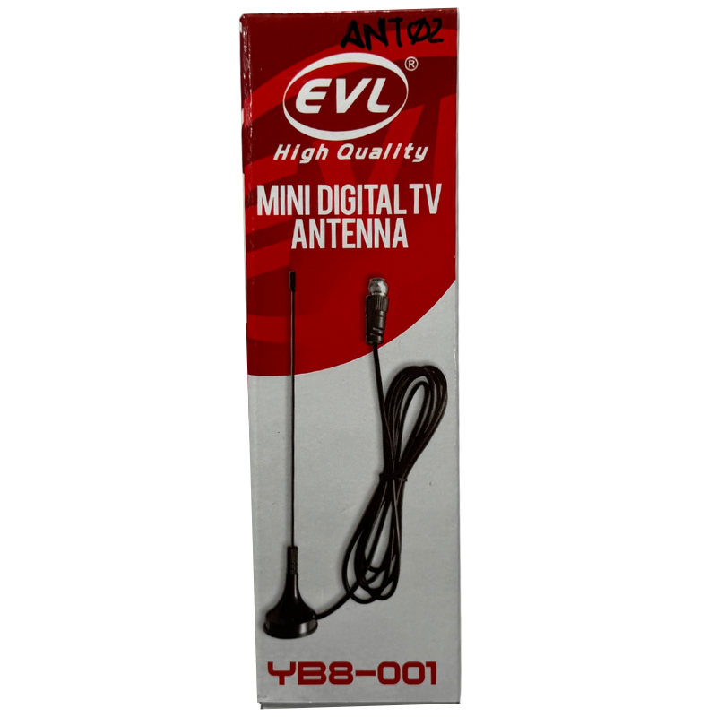 Mini Antena Digital HD EVL YB8-001 – Compacta, Imantada y Fácil de Instalar