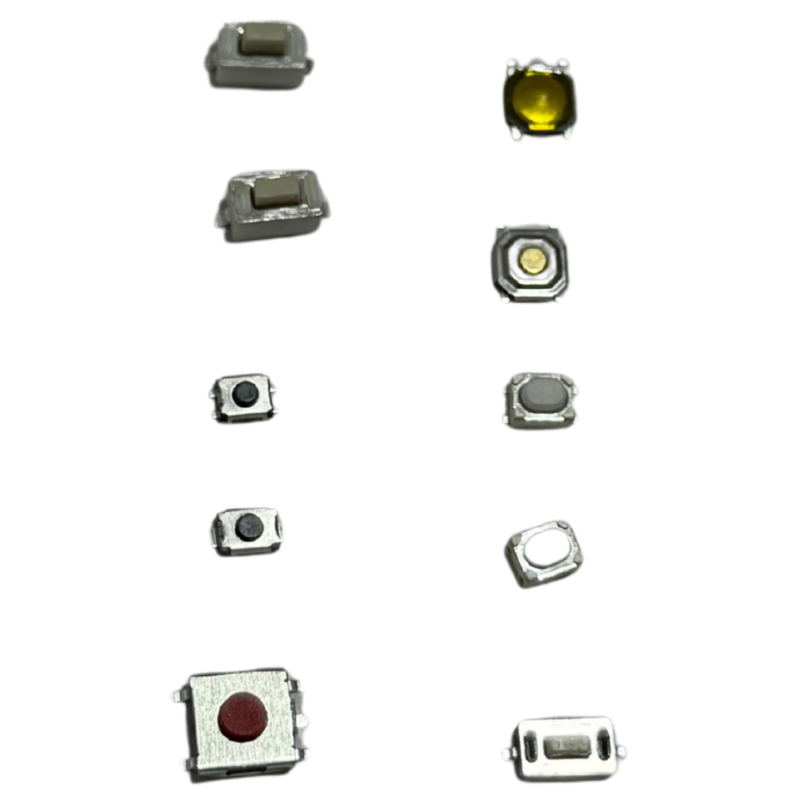 Kit Surtido 250 Micro Pulsadores Táctiles SMD y DIP - 10 Tipos para PCB, Arduino y Controles