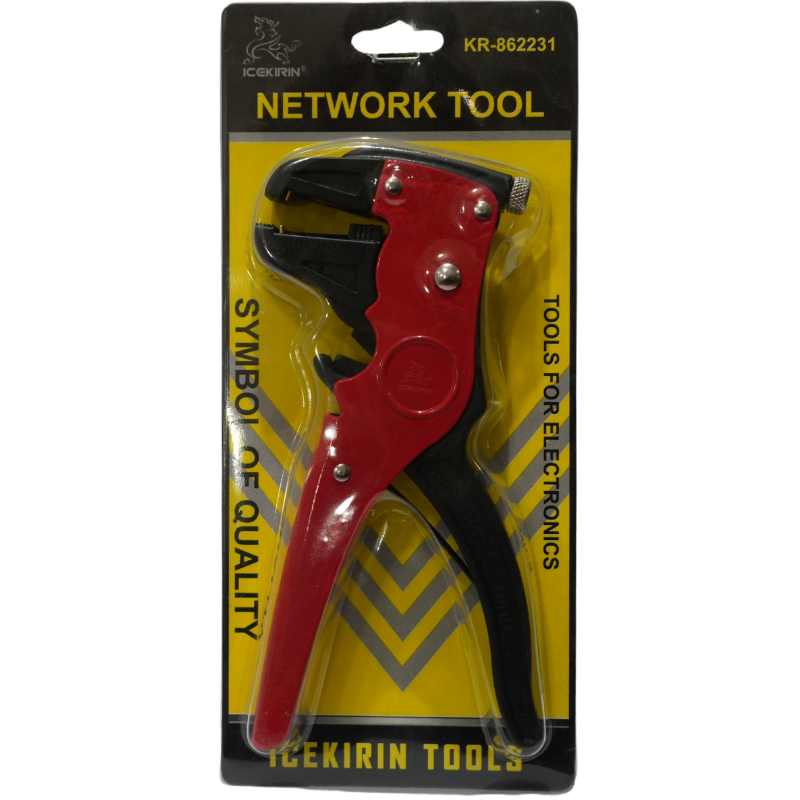Pelacables Automática Tipo Pistola ICEKIRIN - Peladora de Cables de Ajuste Automático con Tope Regulable para Electricidad, Automotriz y Electrónica