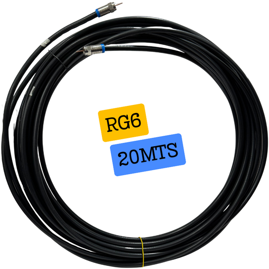 Cable Coaxial para Antena 20 Metros – Instala tu Antena en el Mejor Punto para Ver el Mundial