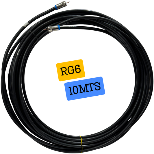 Cable Coaxial para Antena 10 Metros – Lleva la Señal de TV Donde la Necesitas