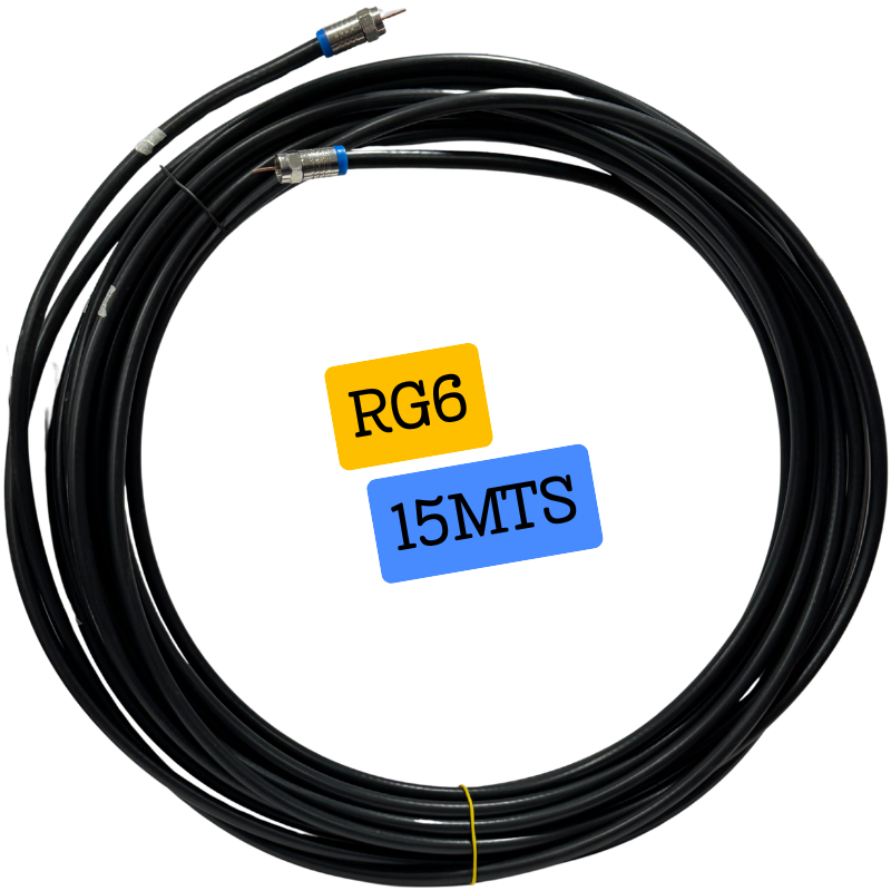 Cable Coaxial para Antena 15 Metros – Más Alcance para Mejor Señal de TV