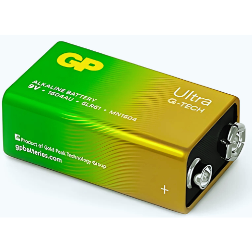 Pila Alkalina GP 9V – Larga duración para proyectos electrónicos exigentes
