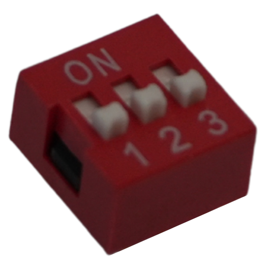 DIP Switch de 3 Posiciones - Interruptor DIP 3 Vías 6 Pines para Protoboard y Proyectos de Electrónica