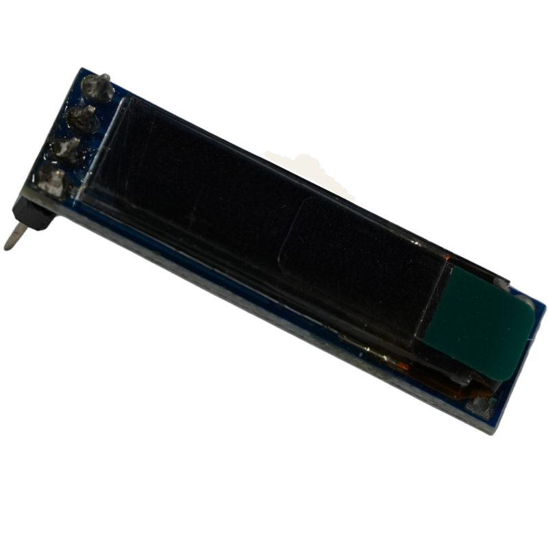 Pantalla OLED 0.69" I2C 96x16 SSD1306 - Display Monocromo Ultracompacto de 4 Pines para Arduino, ESP32 y Raspberry Pi