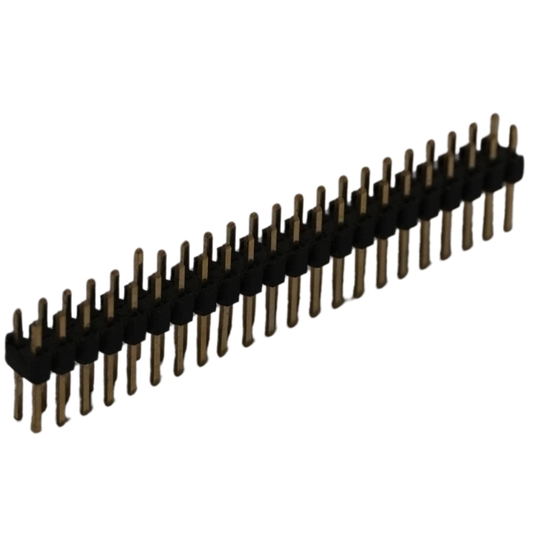 Espadines Rectos Macho Doble 40×2 Pines Paso 2,0 mm