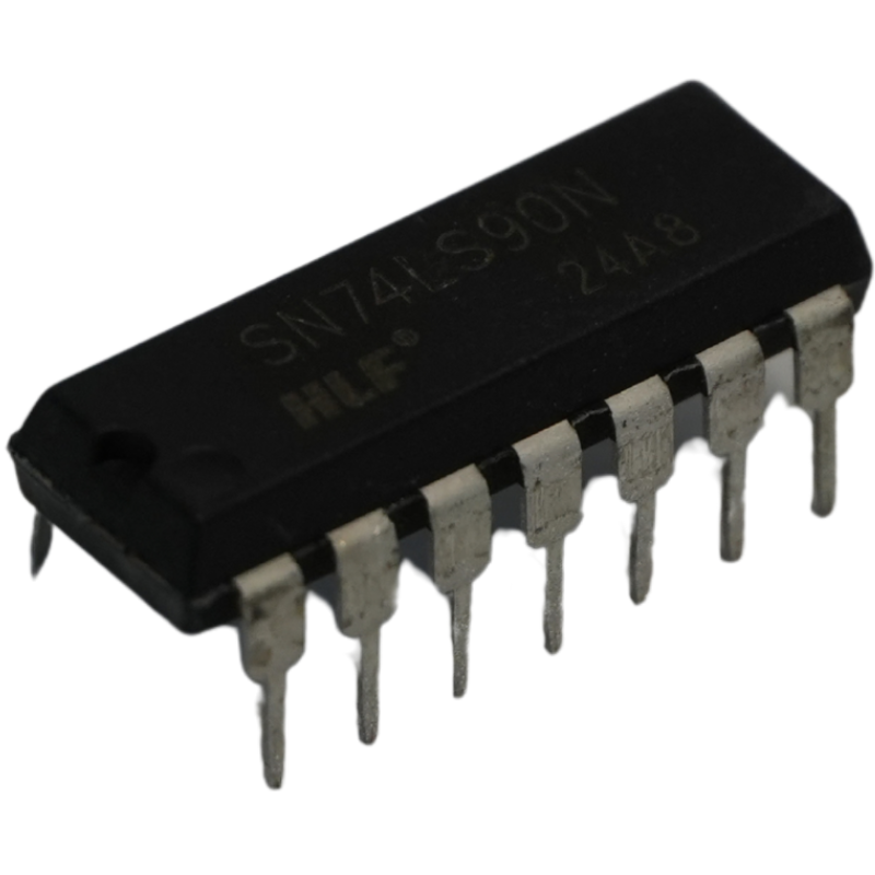 Contador por Décadas y Binario BCD SN74LS90N DIP-14 TTL 74LS90
