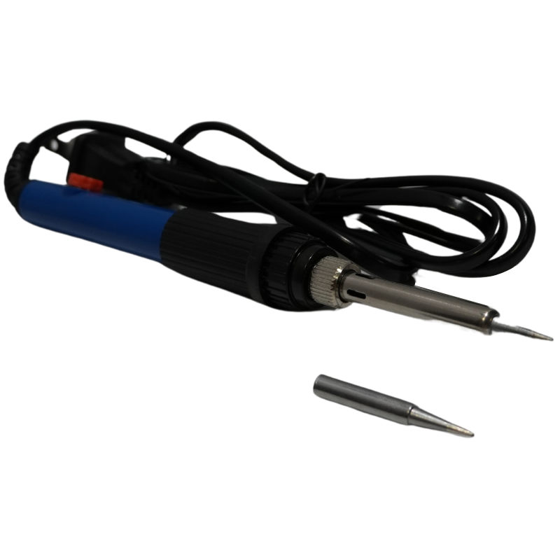 Cautín Tipo Lápiz EVL de 60W 110V - Soldador Eléctrico de Alta Potencia con Punta Cónica para Electrónica, Cables Gruesos y Conectores