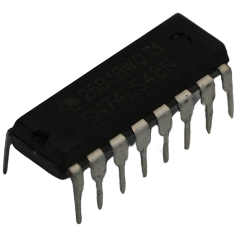 Decodificador BCD a 7 Segmentos SN74LS48N Catodo Comun DIP-16 TTL 74LS48