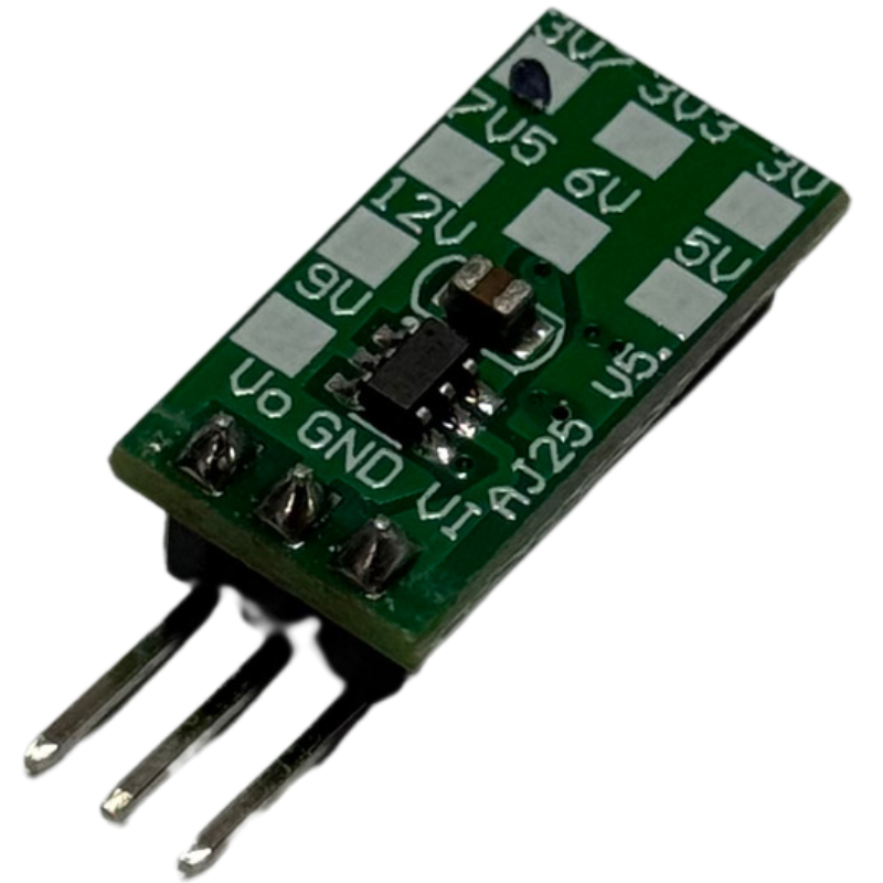 Módulo Reductor DC-DC DD2712SA Salida Fija 3.7V 2.5A - Step-Down 4.5V-27V para Simular Batería de Litio 18650 y LiPo