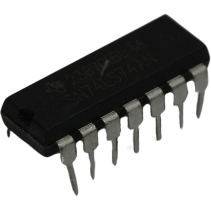 Circuito Integrado SN74LS74AN Doble Flip-Flop Tipo D con Preset y Clear DIP-14 TTL 74LS74