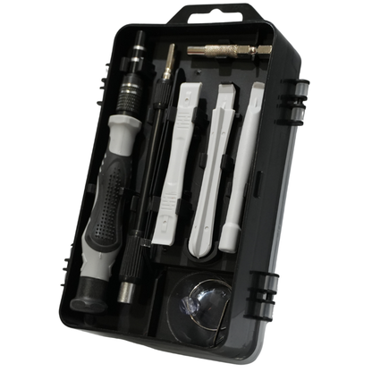 Kit Profesional de Desarmadores de Precisión 113 en 1 - 98 Puntas Magnéticas con Mango de Trinquete, Eje Flexible, Ventosa, Púas de Apertura y Magnetizador para Reparación de Celulares