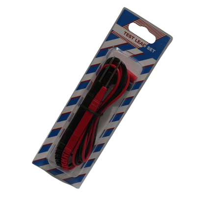 Puntas de Prueba para Multímetro - Par de Cables de Medición Rojo y Negro con Conector Banana 4mm y Punta Metálica Afilada